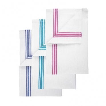 Cotton Tea Towels Coloured Boarder 20x30"