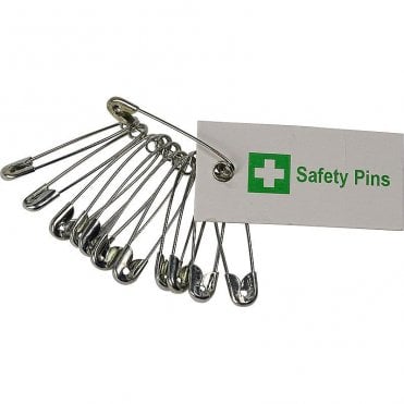 Safety Pins Assorted Sizes  | Case of 12