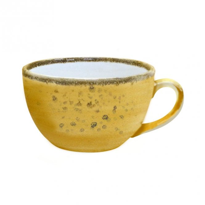 Sango Java Decorated Breakfast Cup/Cappuccino Cup Sunrise Yellow 34cl 12oz | Box of 12