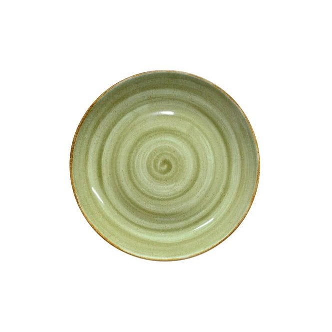 Sango Java Decorated Coupe Plate Meadow Green 32cm | Box of 6