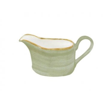 Java Decorated Sauce Boat Meadow Green 19cl 6.7oz | Box of 6