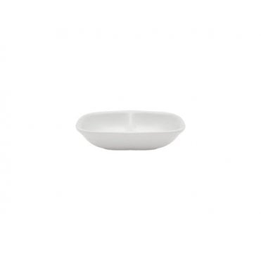 White Divided Dip Bowl 9cm (3.5")