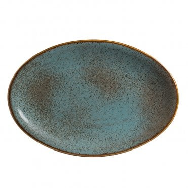 Alma Tacana Azul Oval Platter 34.29 x 22.86cm (13 1/2 x 9") | Box of 6