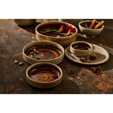 Aurora Vesuvius Amber Bowl 12cm 56.75cl (4 3/4" 20oz) | Box of 12