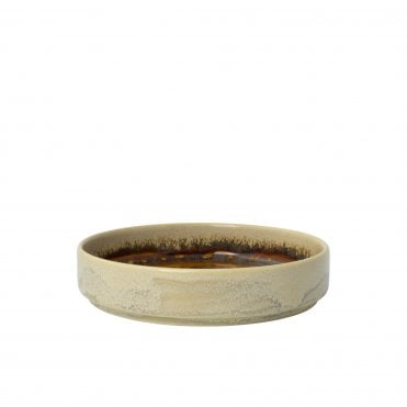 Aurora Vesuvius Amber Round Stacking Tray 14cm (5 1/2") | Box of 12