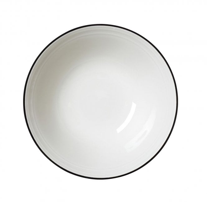 Steelite Bead Black Band Oatmeal Bowl 16.5cm (6 1/2