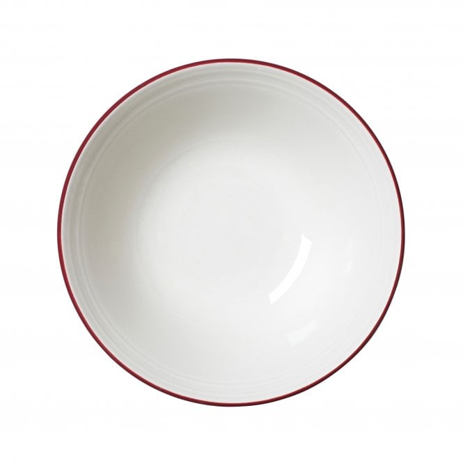 Steelite Bead Maroon Band Oatmeal Bowl 16.5cm (6 1/2