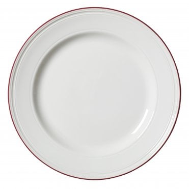 Bead Maroon Band Plate 25.5cm (10") | Box of 12