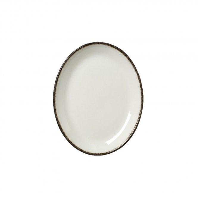Steelite Charcoal Dapple Oval Coupe Plate 20.25cm (8