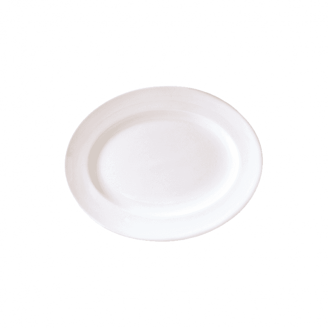 Steelite Monaco White Oval Vogue Plate 28cm (11
