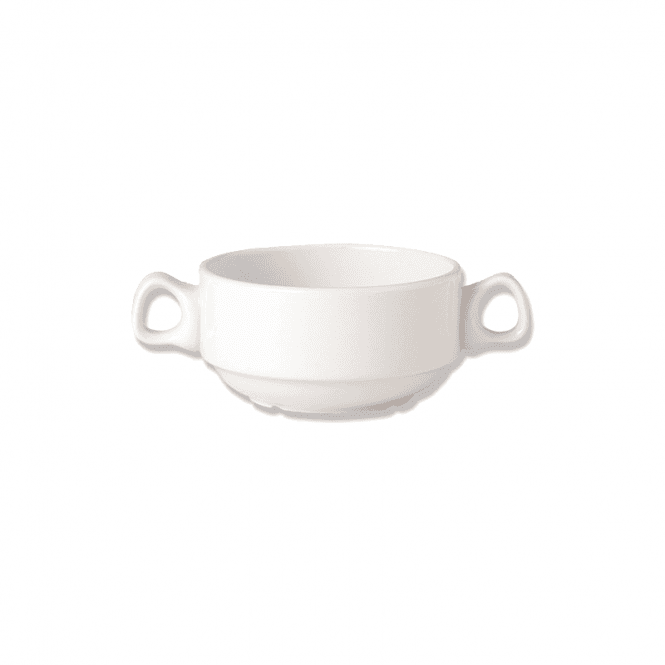 Steelite Simplicity White Handled Stacking Soup Cup 28.5cl (10oz) | Box of 36