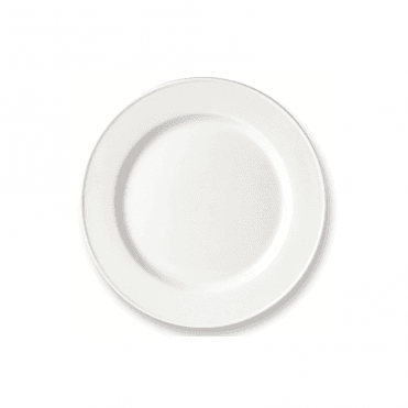 Simplicity White Slimline Plate 25.5cm (10") | Box of 24