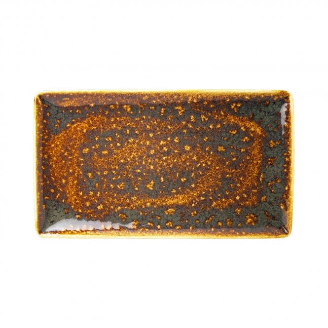 Steelite Vesuvius Amber Rectangle Three 32 x 19cm (12 1/2 x 7 1/2