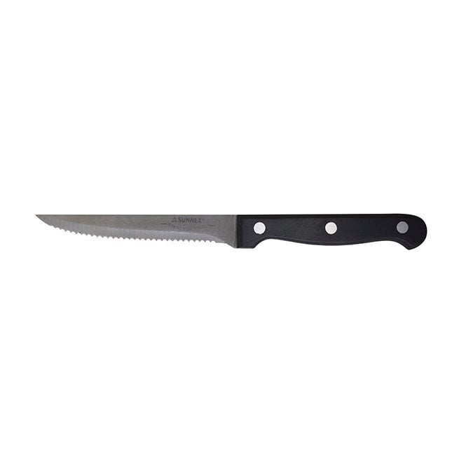 Sunnex Black Riveted Handle Steak Knife 1 Dozen