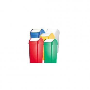 Lucy 50L Swing Bins White