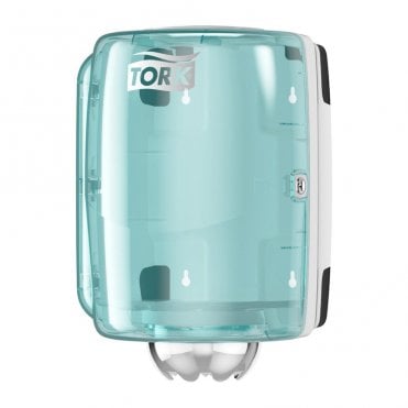 Centrefeed Dispenser White and Turquoise M2