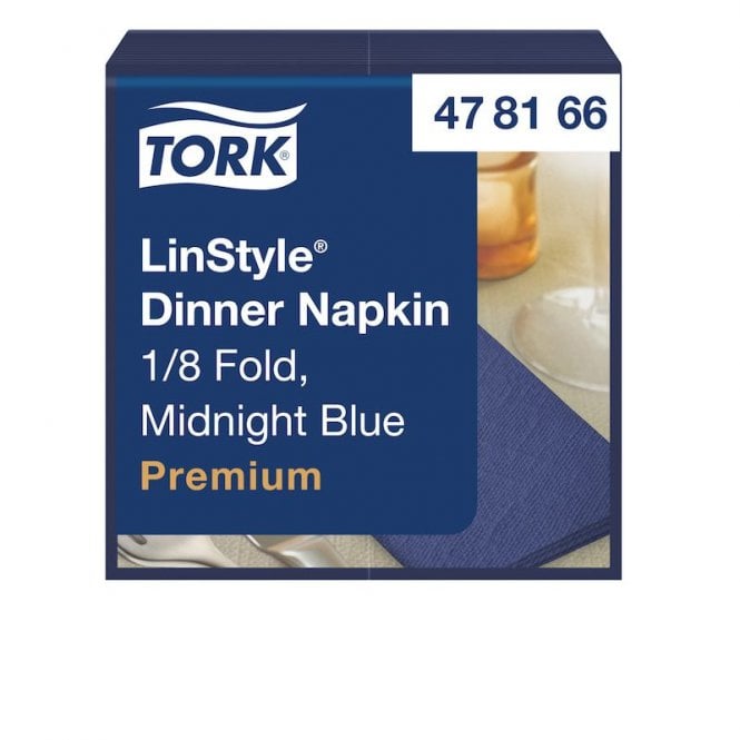 Tork LinStyle® Midnight Blue Dinner Napkin | Box of 700