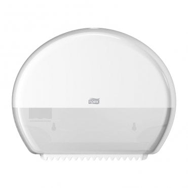 Mini Jumbo Toilet Roll Dispenser White