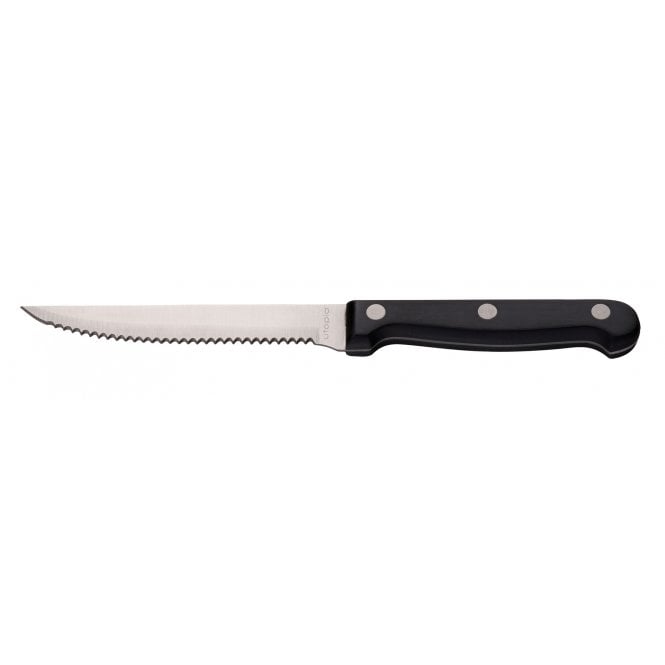 Utopia Black Handled Steak Knife | Box of 12