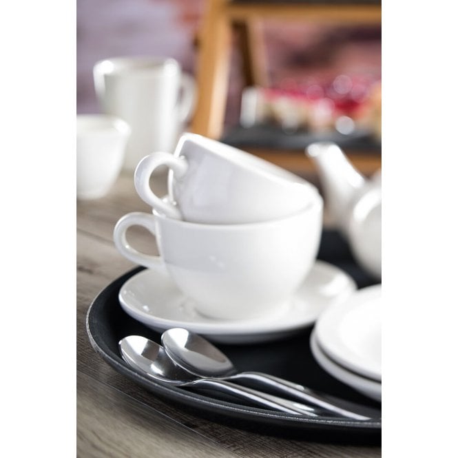 Utopia Black Non Slip Tray Round 14