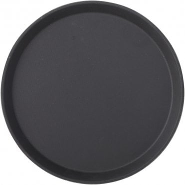 Black Non Slip Tray Round 16" (40.5cm) | Box of 12