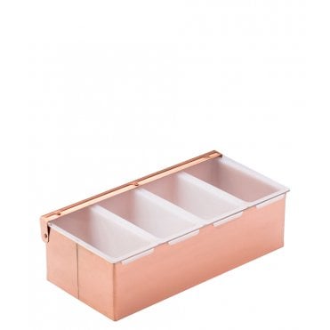 Copper Condiment Holder - 4 Inserts 11.75" (30cm) | Box of 1