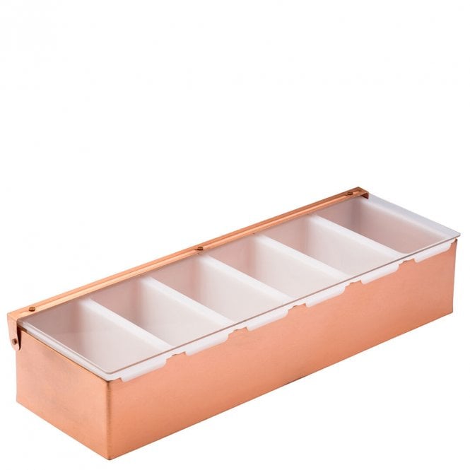 Utopia Copper Condiment Holder - 6 Inserts 17.5
