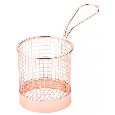 Copper Round Service Basket 3.5" (9cm) | Box of 6