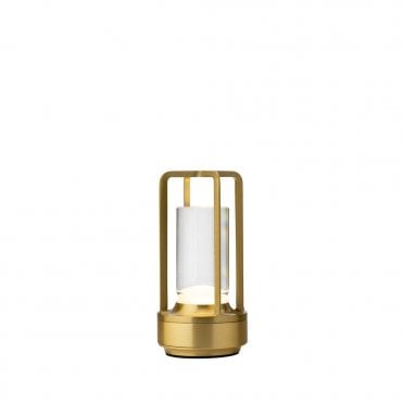Cuba LED Cordless Lamp 17.5cm - Brushed Gold | Box of 6