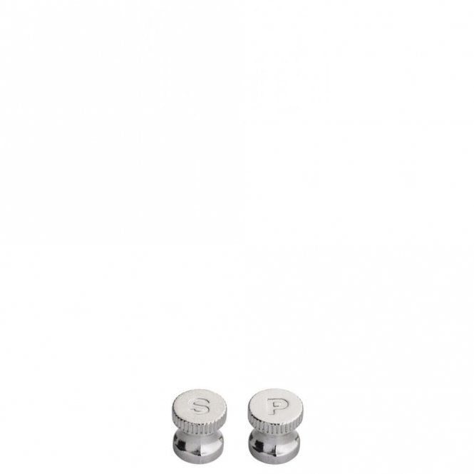 Utopia Engraved Salt/Pepper Knobs - Silver | Box of 10