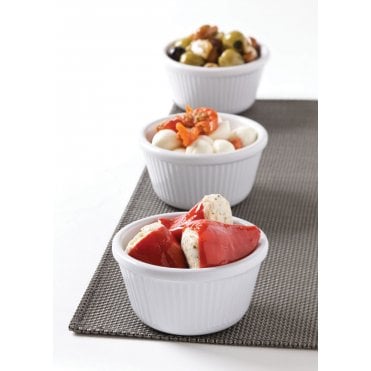 Fluted White Ramekin 2oz (6cl) | Box of 12