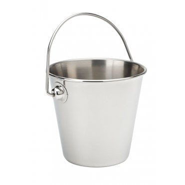 Mini Stainless Steel Pail 3.5" (9cm) 11oz (32cl) | Box of 6
