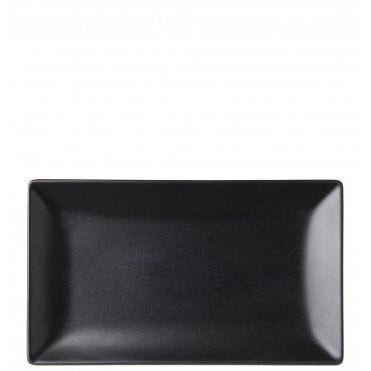 Noir Rectangular Black Plate 10 x 5.75" | Box of 12
