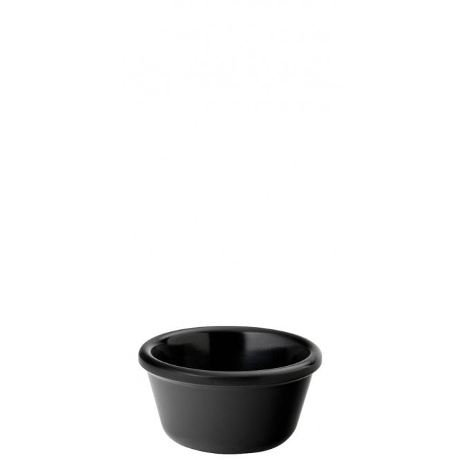 Utopia Plain Black Ramekin 3oz (9cl) | Box of 48