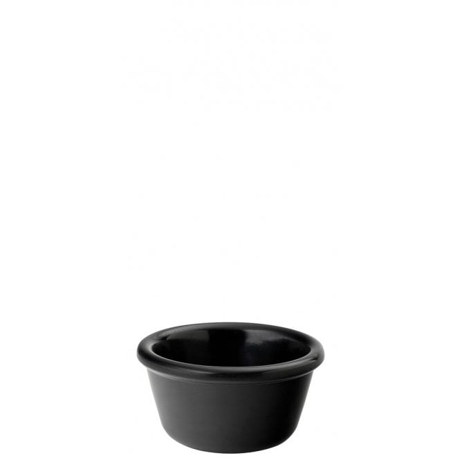 Utopia Plain Black Ramekin 4oz (12cl) | Box of 48