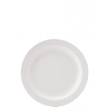Pure White Narrow Rim Plate 8" (20.6cm) | Box of 36