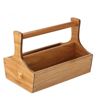 Rockport Acacia Condiment Crate 10.25 x 6.75" | Box of 2