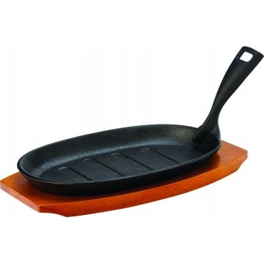 Sizzle Platter 9.5" (24cm) - with Wooden Base | Box of 1