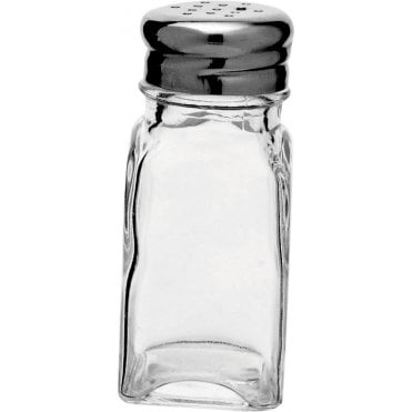 Square Pepper Pot Stainless Steel Top | Box of 48