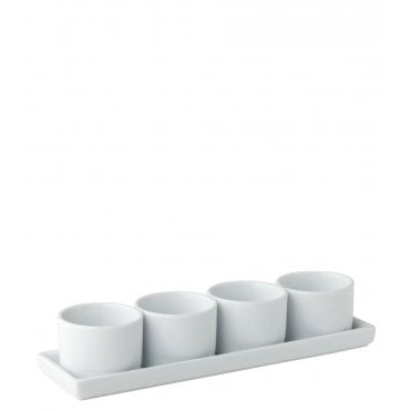 Titan Gourmet 4 Round Bowls & Tray 9 x 2.75" | Box of 6