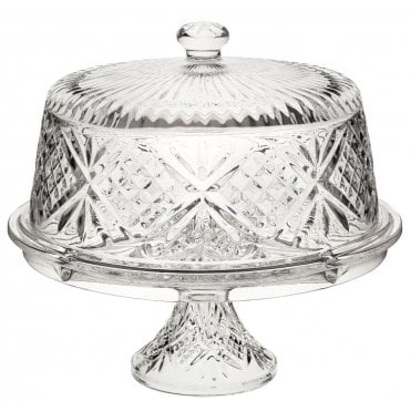 Vintage Cake Dome & Stand 12" (30cm) | Box of 1