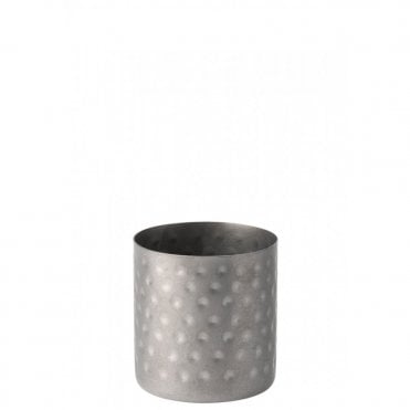 Vintage Steel Hammered Chip Cup 3.5" (8.5cm) | Box of 12