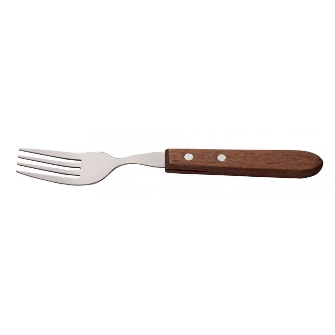 Utopia Wooden Handle Steak Fork | Box of 12