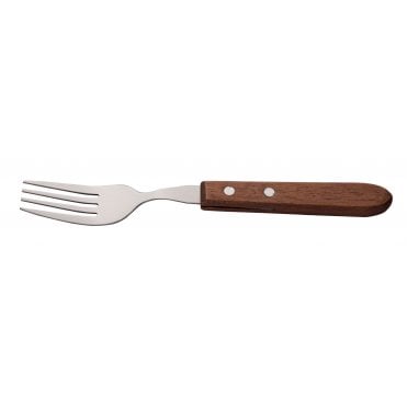 Wooden Handle Steak Fork | Box of 12