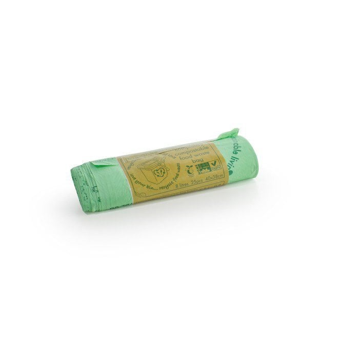 Vegware Compostable Bin Liner Roll 8L | Box of 25
