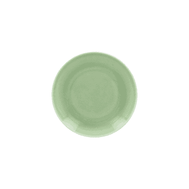 Vintage Flat Coupe Plate Green 29cm | Box of 12