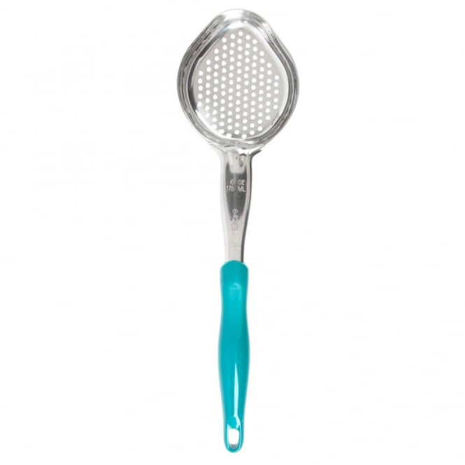 Vollrath 6oz Perforated Teal Spoodle Oval