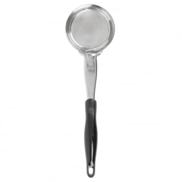 6oz Solid Black Spoodle Round