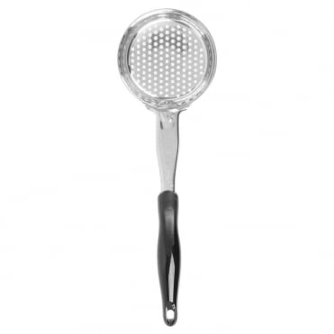 8oz Perforated Black Spoodle Round