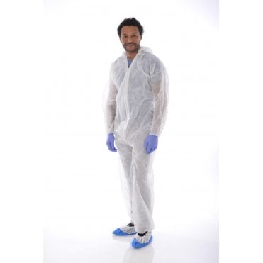 White PP Coverall Suits XXL
